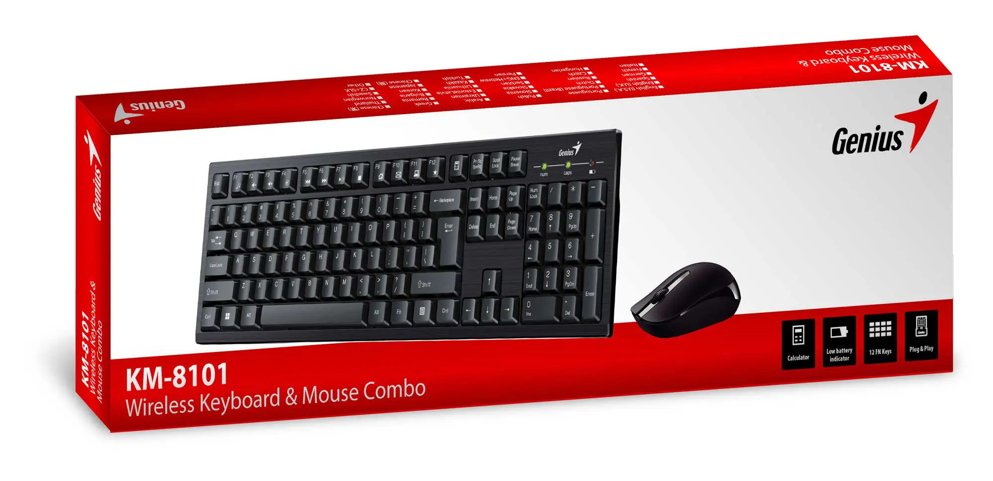 Genius KM-8101 Wireless Keyboard Mouse Combo - NCS Nepal